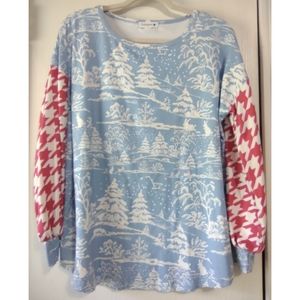 Nuggles Wonderland Houndstooth Top